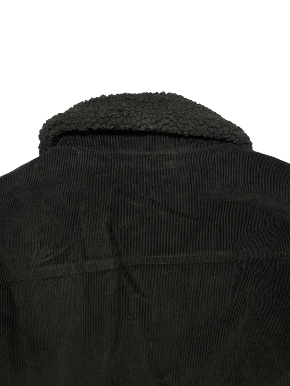 ⚡️SOLD⚡️Levi's Black Sherpa Corduroy Jean Jacket Bomber Coat - Picture 8 of 16